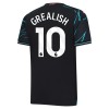 Original Trikotsatz Manchester City Grealish 10 Ausweichtrikot 2023-24 Für Kinder